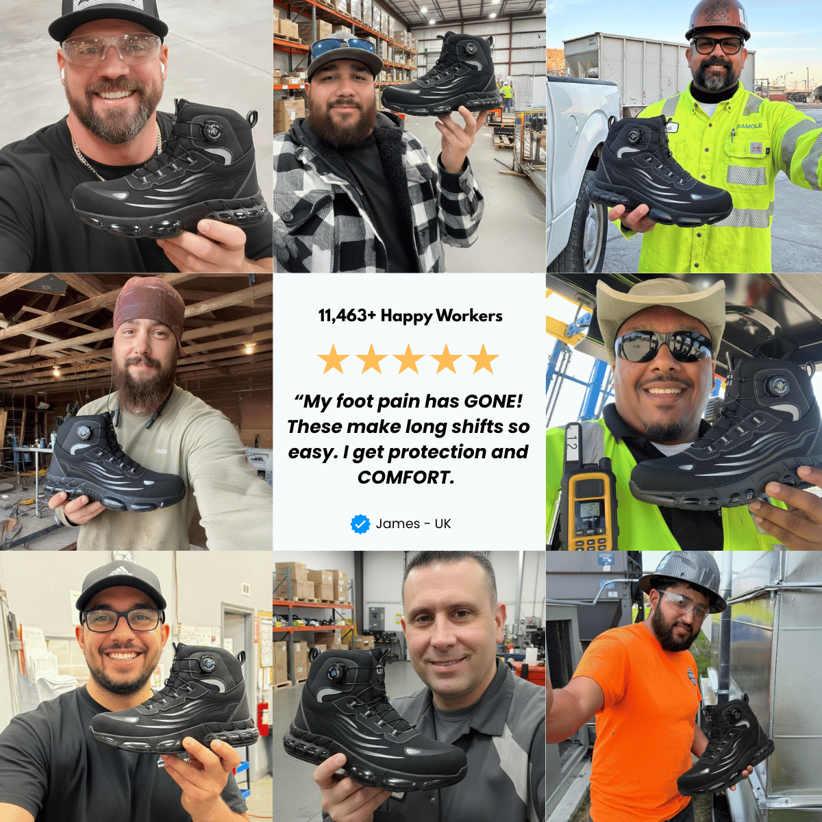 SafeStep 2.0™ - Work 12 Hours Without Throbbing Feet